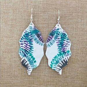 Handmade Tie Dye earrings